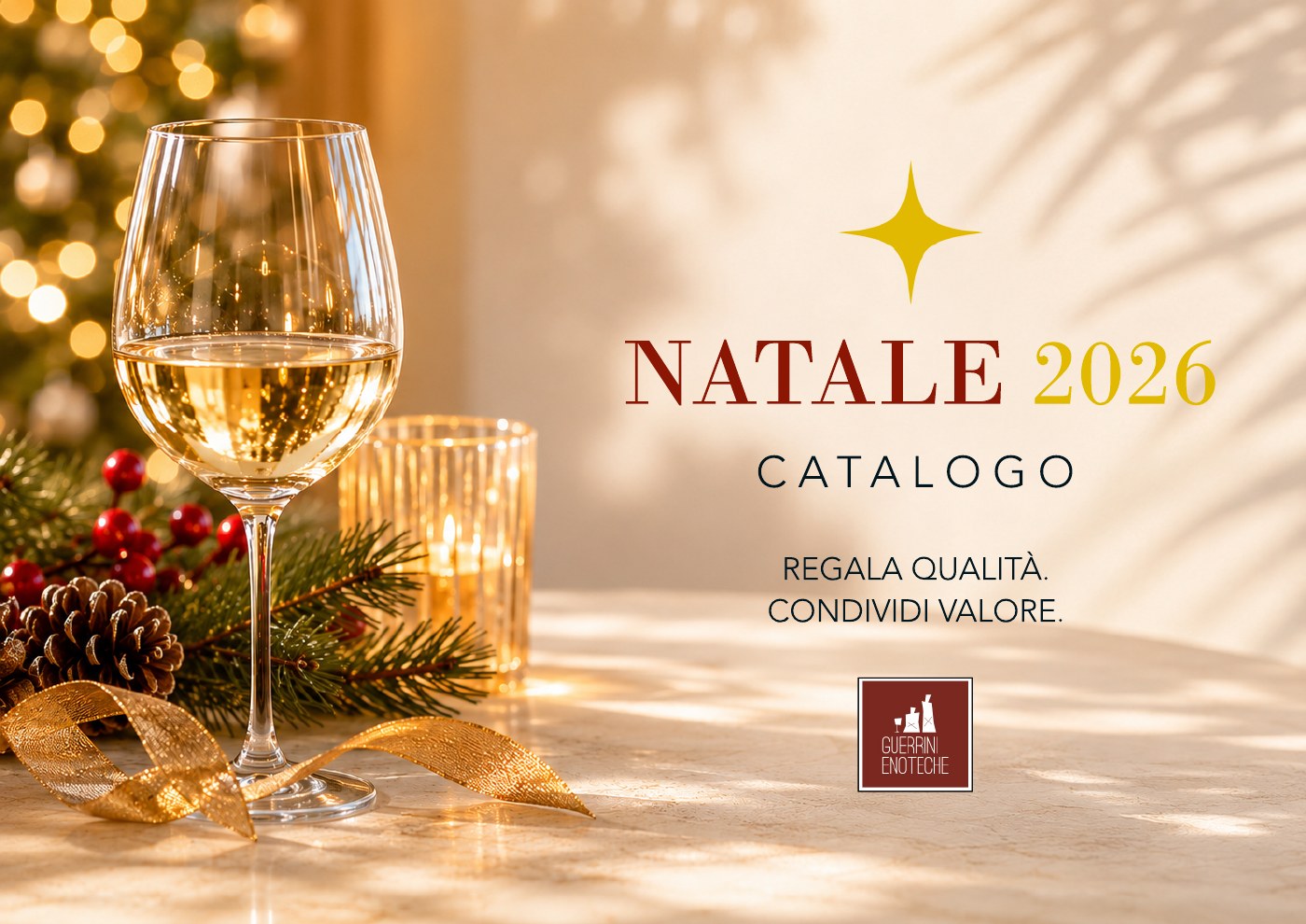 Copertina Presentazione - Catalogo Natale 2026 Guerrini Enoteche