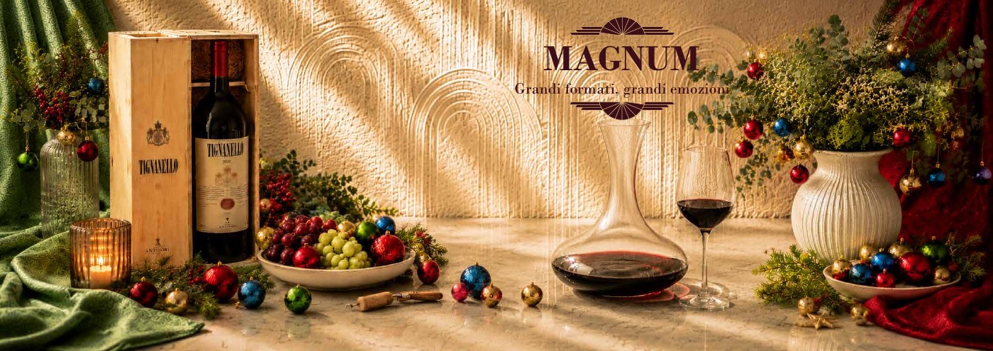 Copertina Vini grandi formati - Catalogo Natale 2026 Guerrini Enoteche